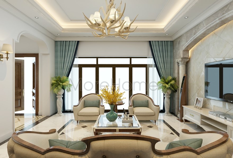 Thiết kế nội thất biệt thự gỗ óc chó Vinhomes Central Park