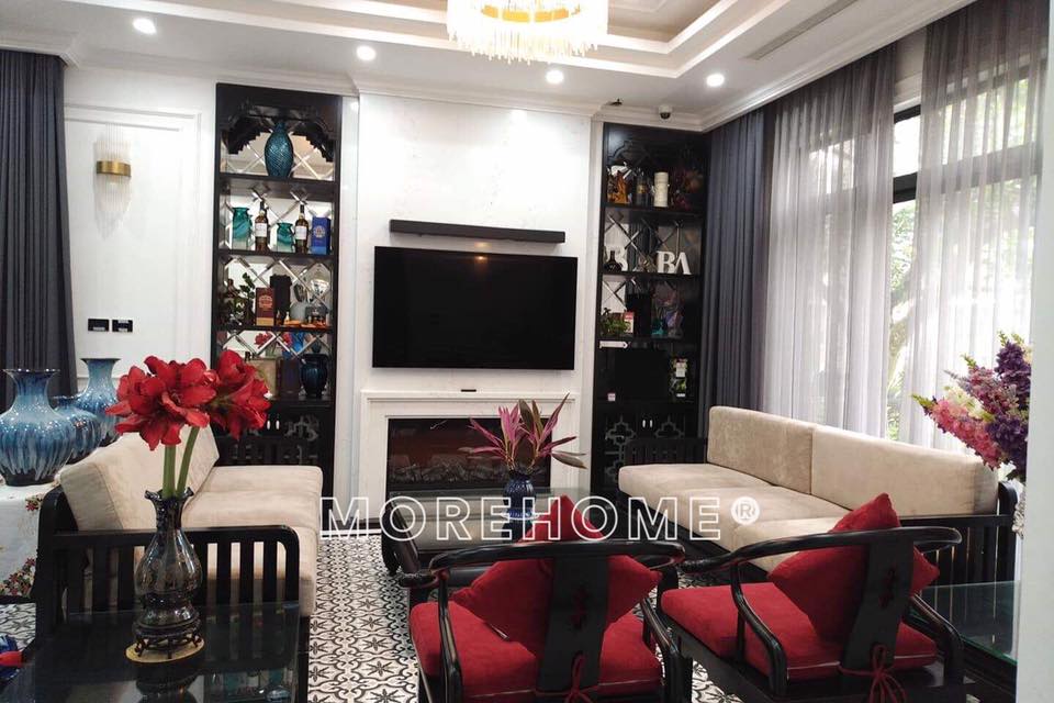 Nội thất đồ gỗ phòng khách tại Morehome luôn mang đển vẻ đẹp tự nhiên và chắc chắn cho người dùng