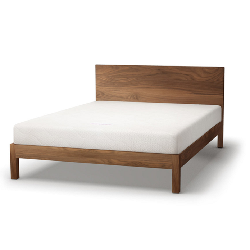 Mẫu giường ngủ hiện đại với kiểu dáng đơn giản nổi bật bởi màu sắc tươi sáng cùng đường vân độc đáo tinh tế giường ngủ gỗ óc chó
