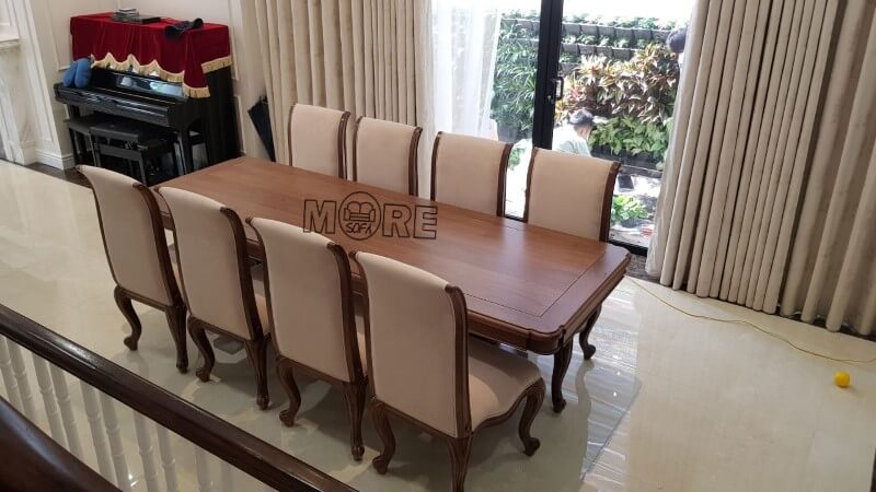 bàn ghế ăn gỗ óc chó