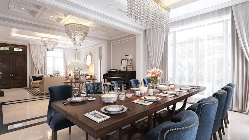 Thiết kế nội thất gỗ óc chó sang trọng