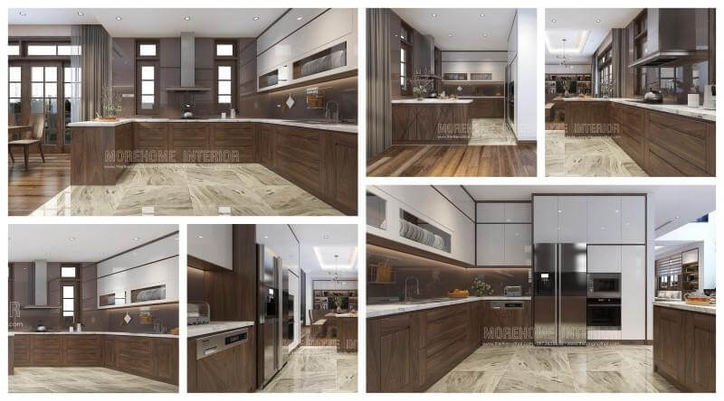 Thiết kế tủ bếp óc chó hiện đại mang đến điểm nhấn sang trọng, mới mẻ cho không gian nội thất, đây là sự lựa chọn đáng tin cậy của người tiêu dùng.