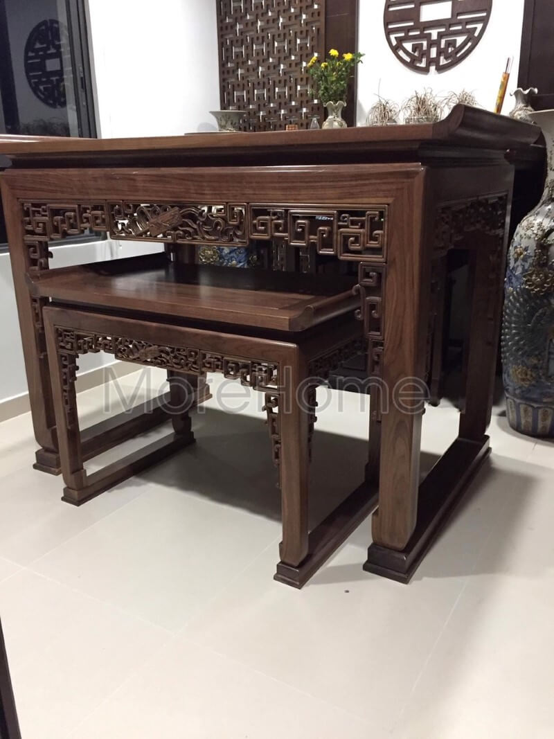 Tủ thờ gỗ óc chó đẹp cho nahf chung cư, nhà phố, biệt thự