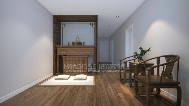 Tủ thờ gỗ óc chó đẹp cho nahf chung cư, nhà phố, biệt thự