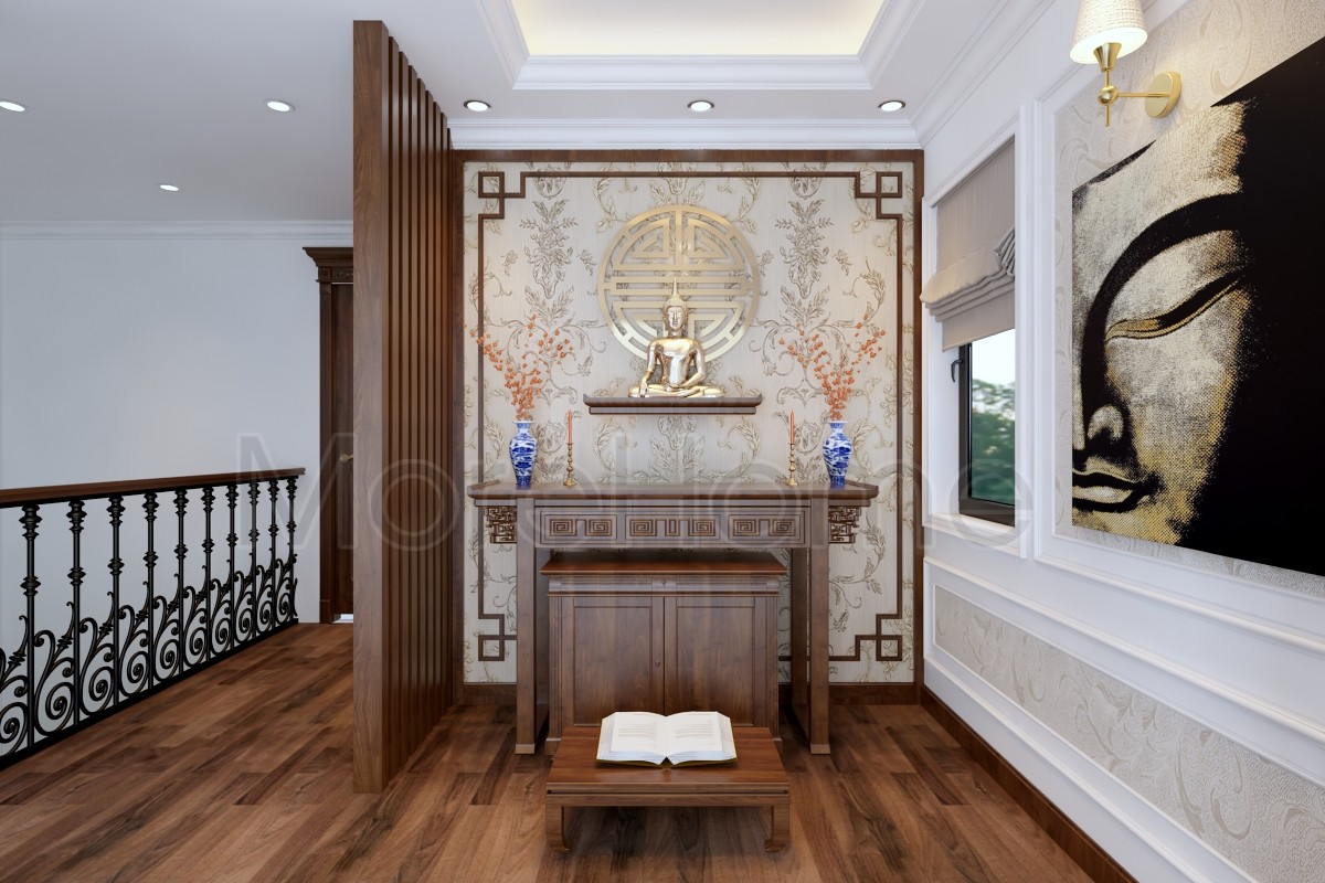 Tủ thờ gỗ óc chó đẹp cho nahf chung cư, nhà phố, biệt thự