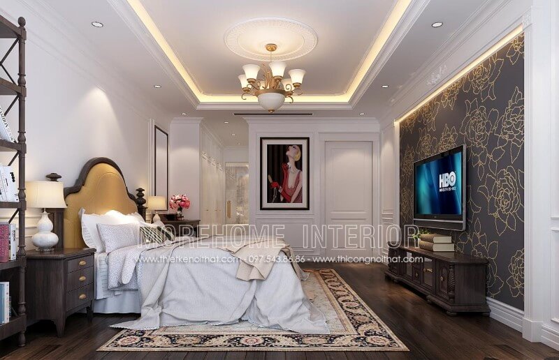 Giường ngủ gỗ óc chó cao cấp luôn là sự lựa chọn hoàn hào cho mọi không gian sống sang trọng Mẫu giường ngủ gỗ óc chó tân cổ điển