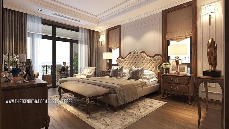 Sản phẩm tap đầu giường bằng gỗ óc chó cao cấp cho phòng ngủ