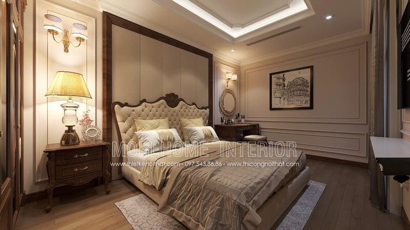 Sản phẩm tap đầu giường gỗ óc chó tân cổ điển là sản phẩm phụ trợ cho phòng ngủ của bạn được hoàn thiện hơn