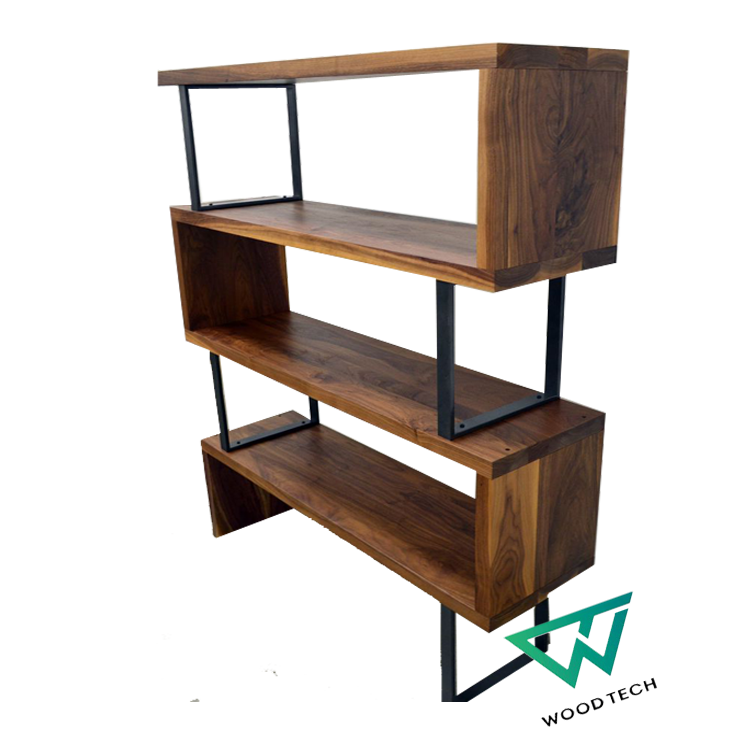 Trang trí nhà với kệ trang trí gỗ óc chó