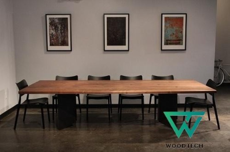 Không thể rời mắt trước các mẫu bàn ghế ăn gỗ óc chó đẹp và sang chảnh