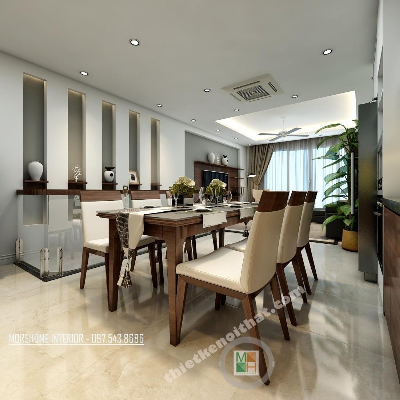 Không thể rời mắt trước các mẫu bàn ghế ăn gỗ óc chó đẹp và sang chảnh