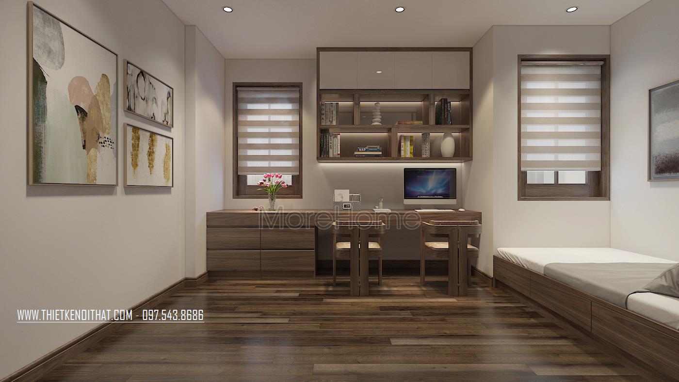 Những mẫu bàn làm việc gỗ óc chó đẹp mắt và lý do lựa chọn Morehome