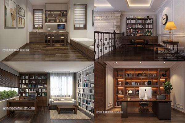 Những mẫu bàn làm việc gỗ óc chó đẹp mắt và lý do lựa chọn Morehome