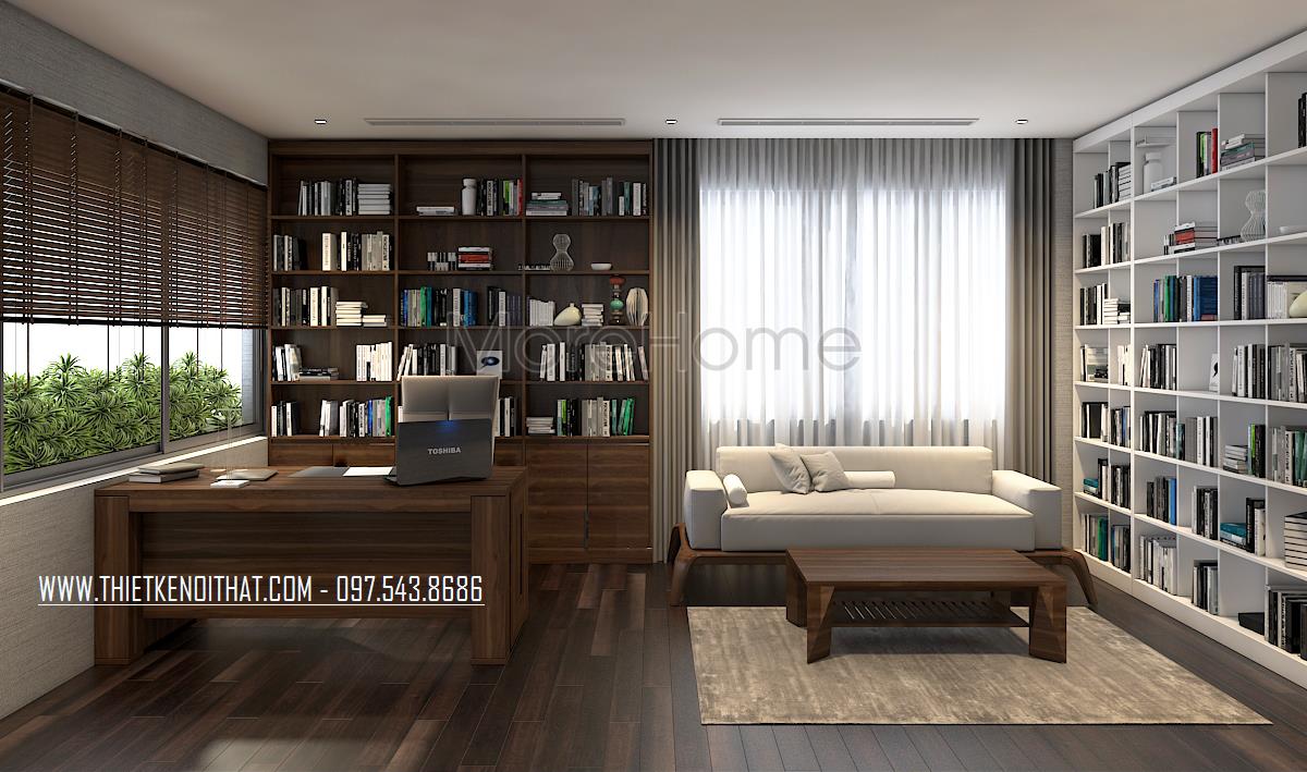 Những mẫu bàn làm việc gỗ óc chó đẹp mắt và lý do lựa chọn Morehome