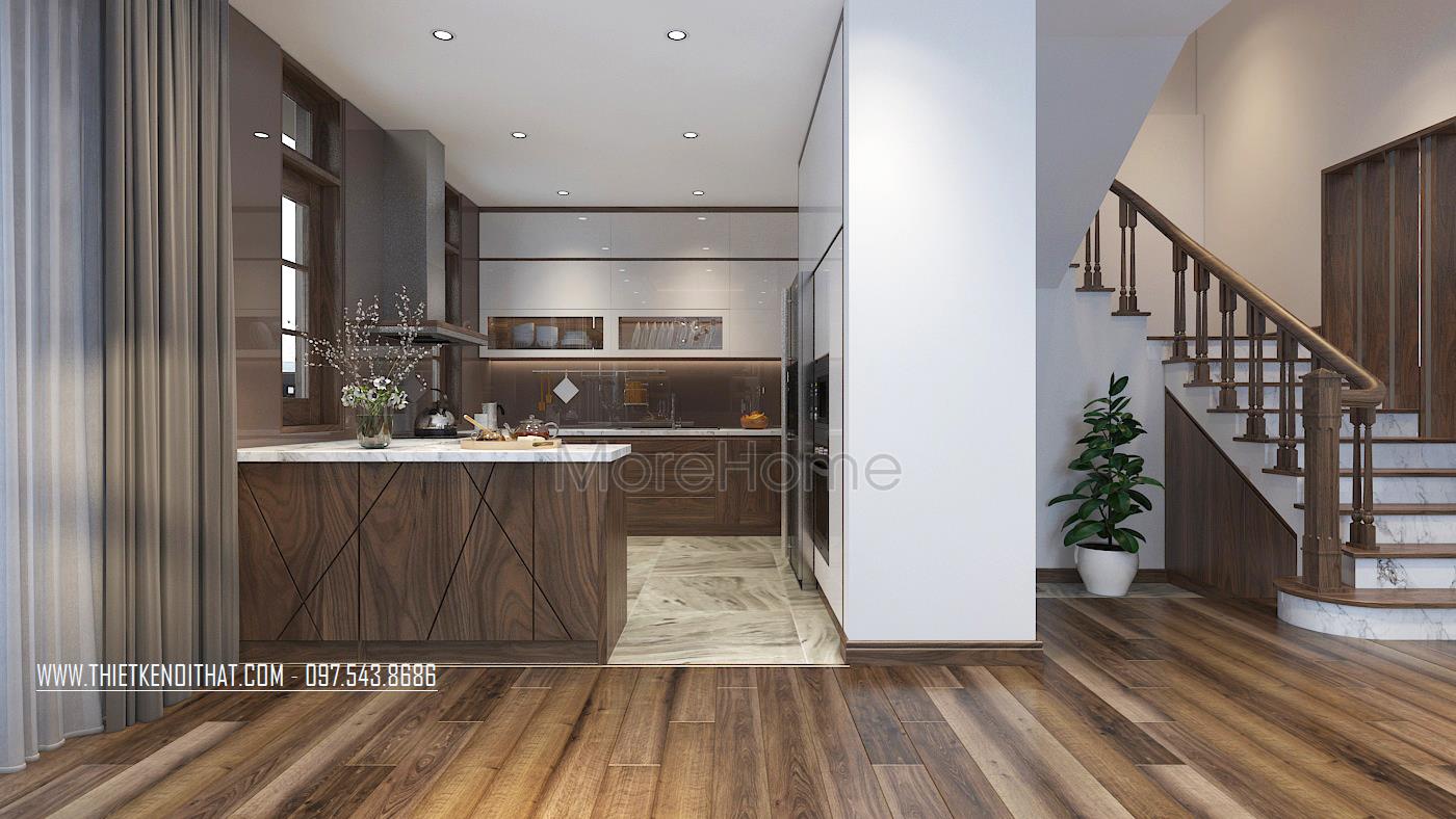 Những mẫu tủ bếp gỗ óc chó đẹp nhất 2018 Những mẫu tủ bếp gỗ óc chó đẹp nhất 2018