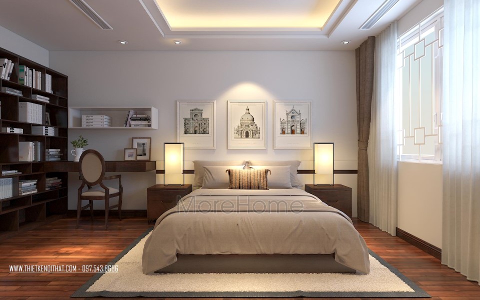 Những mẫu bàn làm việc gỗ óc chó đẹp mắt và lý do lựa chọn Morehome