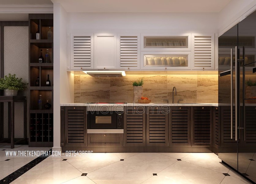 Tin được không? 10 mẫu tủ bếp gỗ óc chó đẹp chỉ từ 20 triệu đồng?