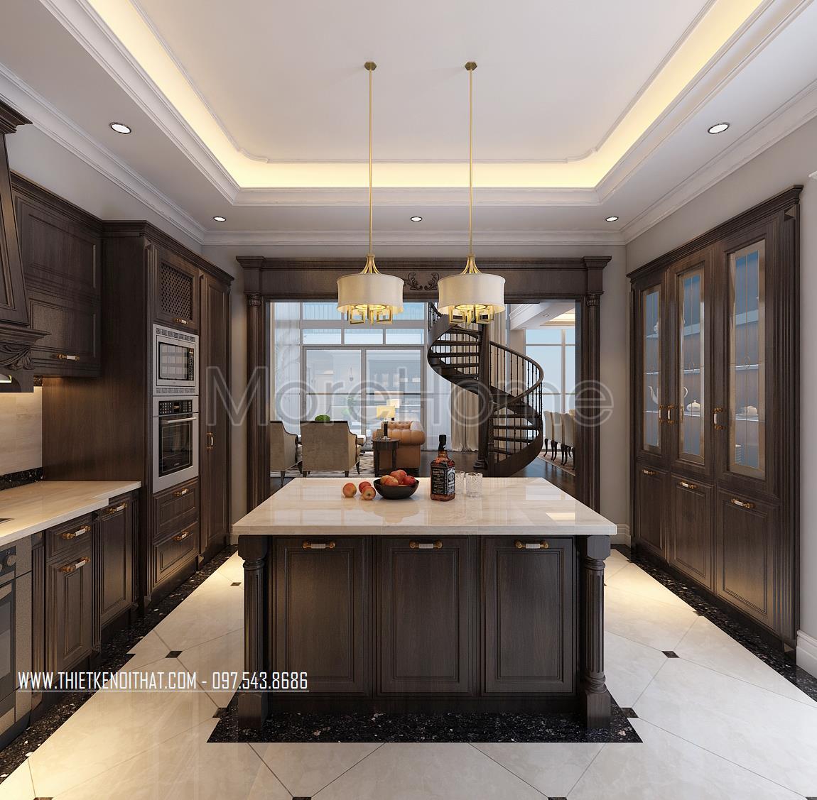 Tin được không? 10 mẫu tủ bếp gỗ óc chó đẹp chỉ từ 20 triệu đồng?