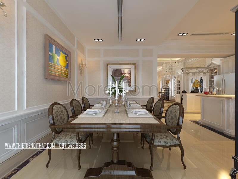 Mẫu bàn ăn gỗ óc chó cao cấp